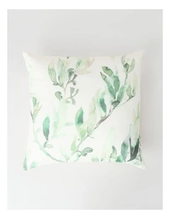 Warburton Cushion in Green Native Leaf Print