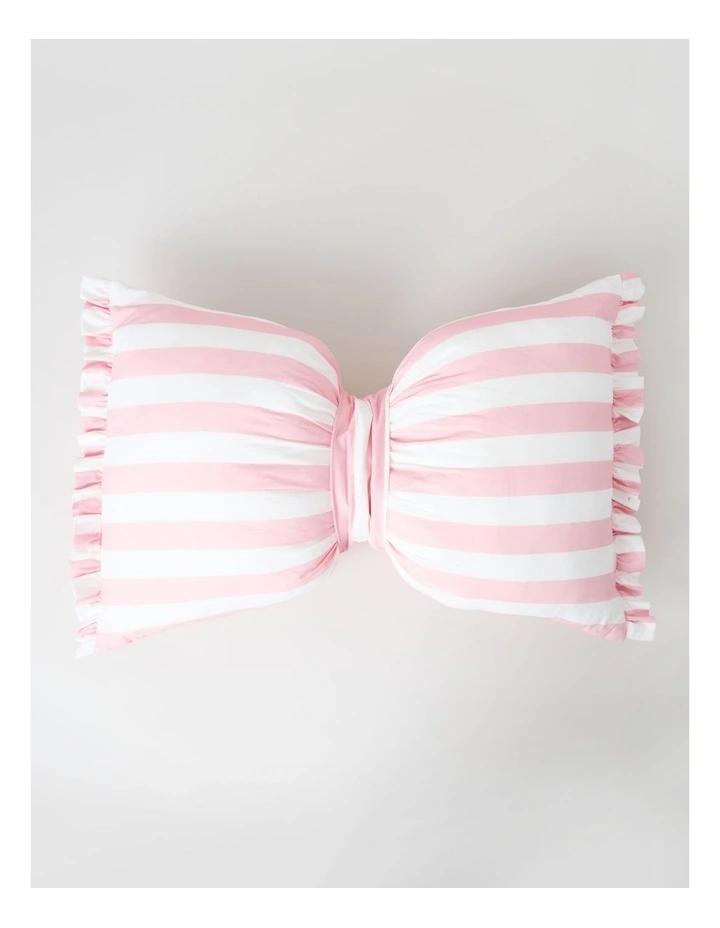 Bow Cushion in Pink image 3