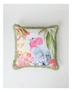 Flowering Gum Galah Cushion in Sage