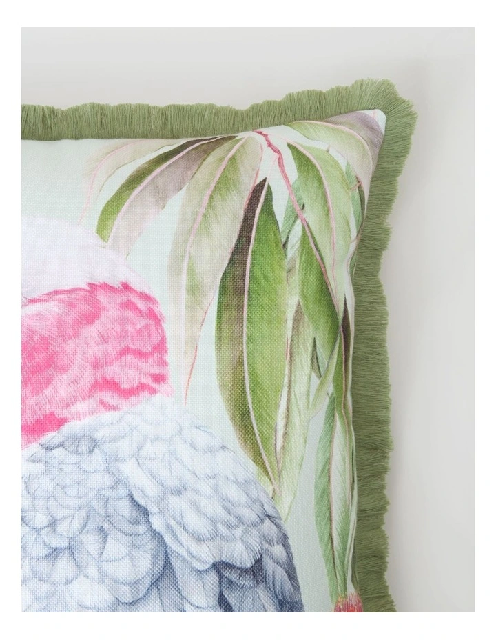 Flowering Gum Galah Cushion in Sage image 2