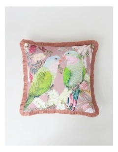 Princess Parrot Cushion in Soft Plum