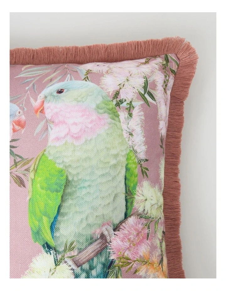 Princess Parrot Cushion in Soft Plum image 2