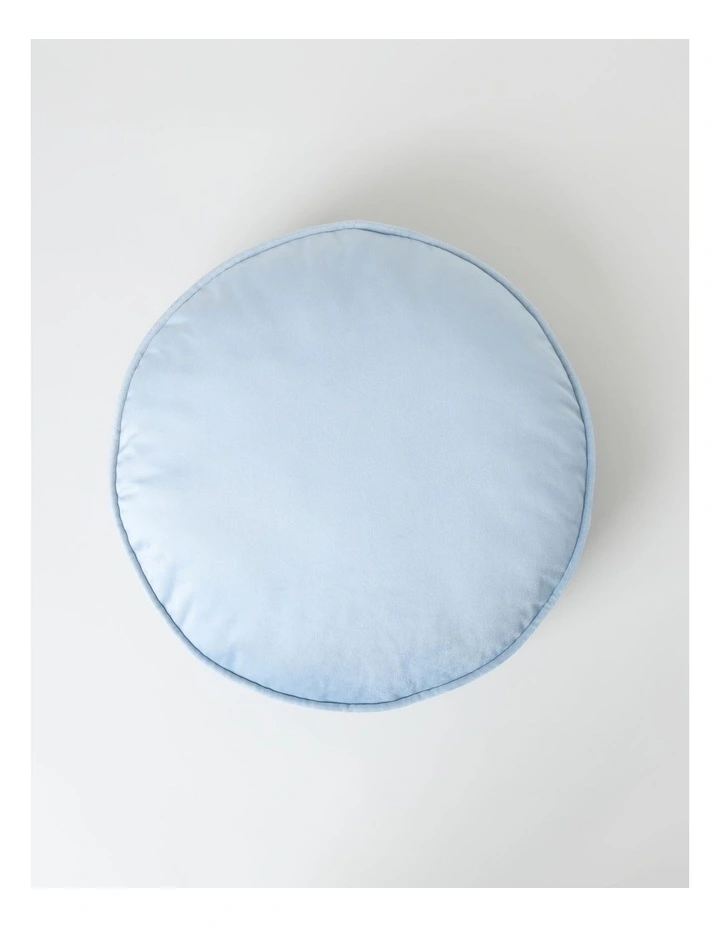 Riley Velvet Cushion in Blue image 1