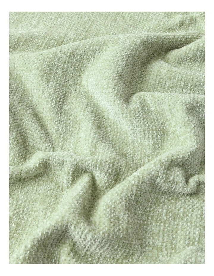 Valerie Velvet Chenille Throw in Sage image 4