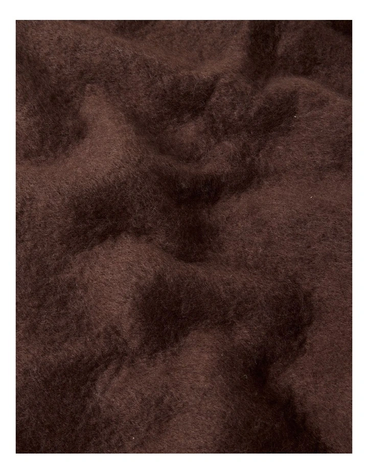 Vue Faux Mohair Throw in Chocolate image 2