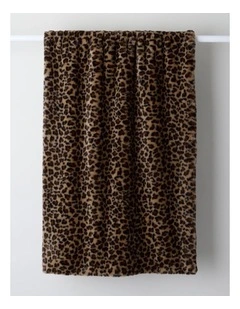 Vue Leo Faux Fur Throw in Brown