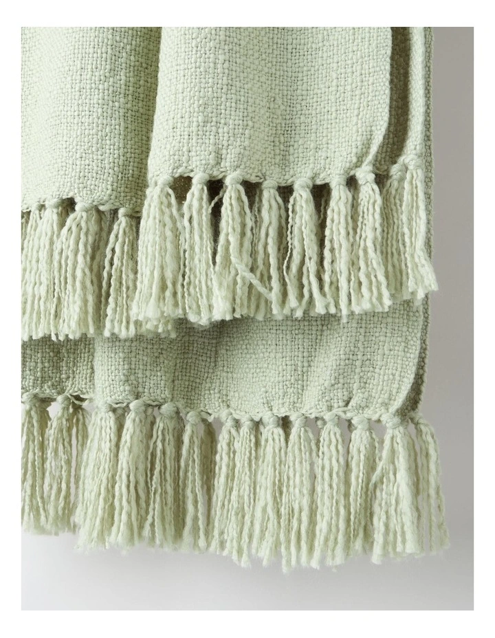 Lucille Throw in Sage image 3