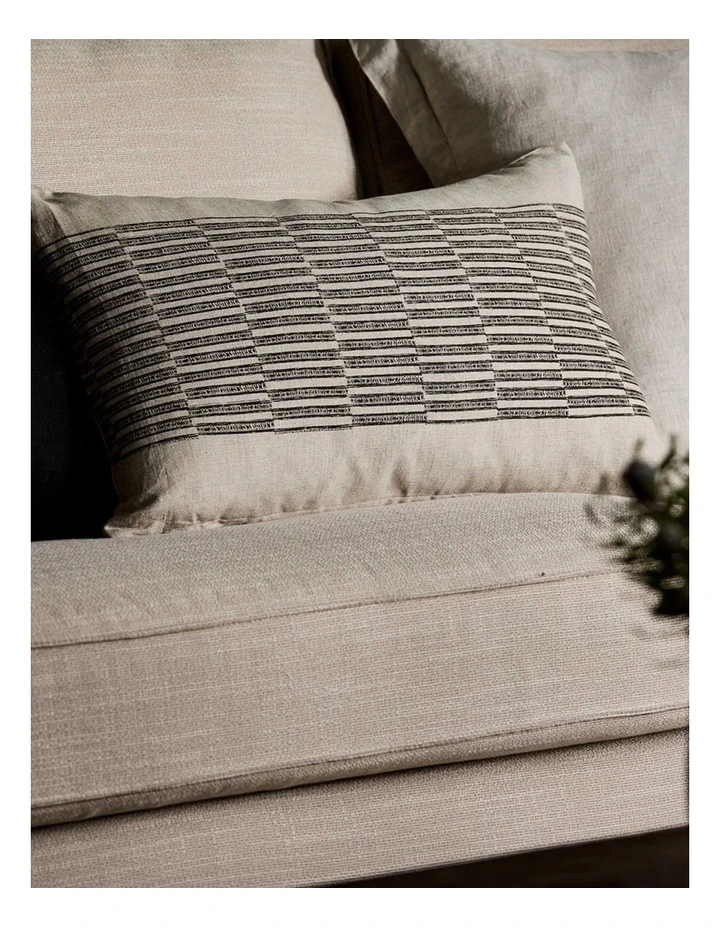Xavier Linen Cushion 40x60cm in Beige image 3