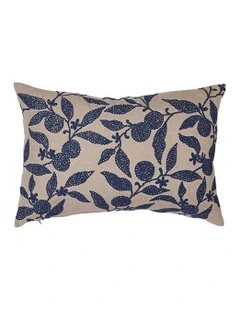 Olena Linen Cushion 40x60cm in Blue