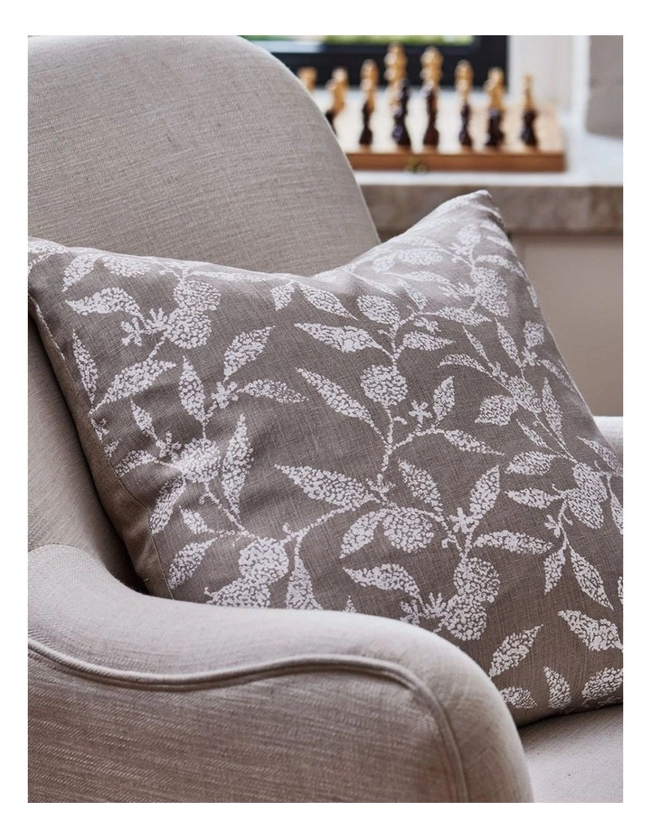 Olena Linen Cushion 55x55cm in Neutral image 2