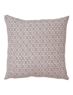 Francis Linen Cushion 55x55cm in Coffee