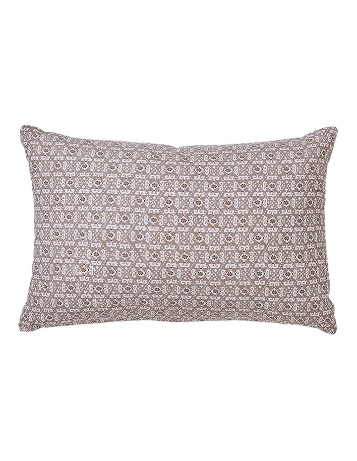 Francis Linen Cushion 40x60cm in Coffee image 1