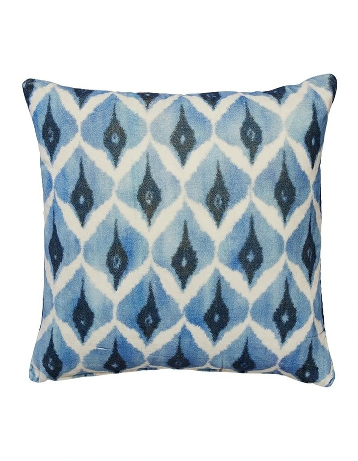Oslo Velvet Cushion 55x55cm in Blue image 1