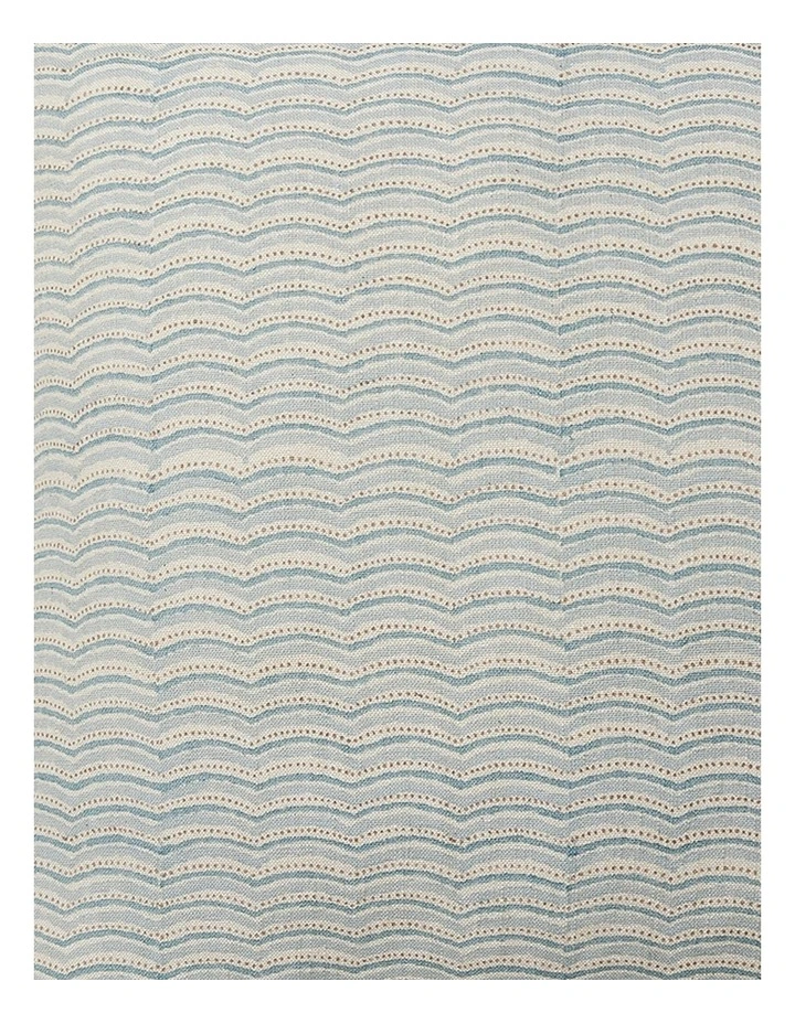 Neera Scallop Cushion 50x50cm in Blue image 3