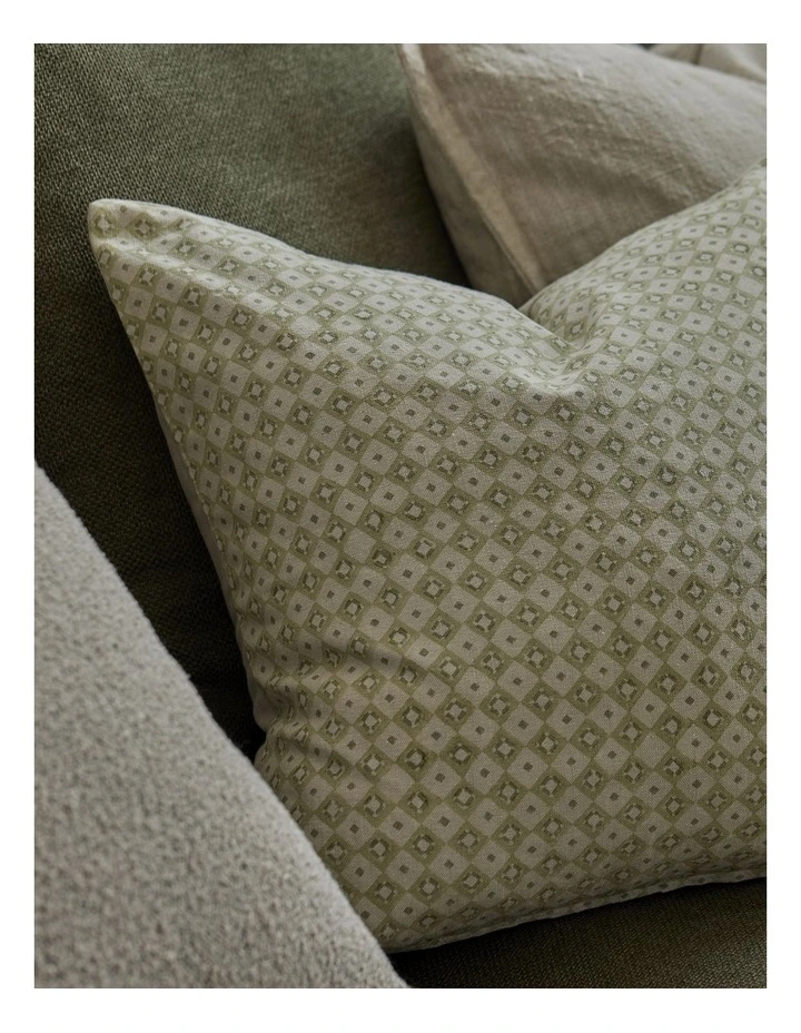 Samira Diamond Cushion 50x50cm in Neutral image 4