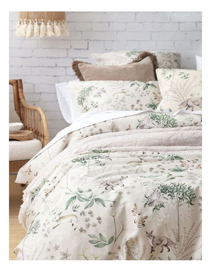 Briar Quilt Cover Set in Natural image 2
