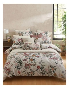 Calloway Quilt Cover Set in Ivory