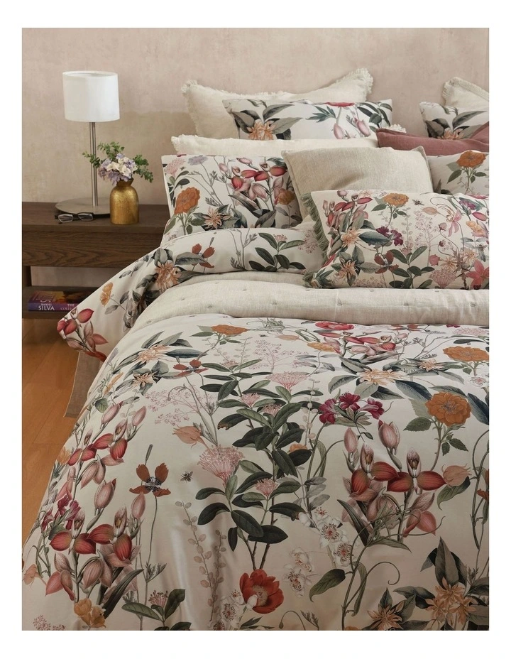 Calloway Quilt Cover Set in Ivory image 2