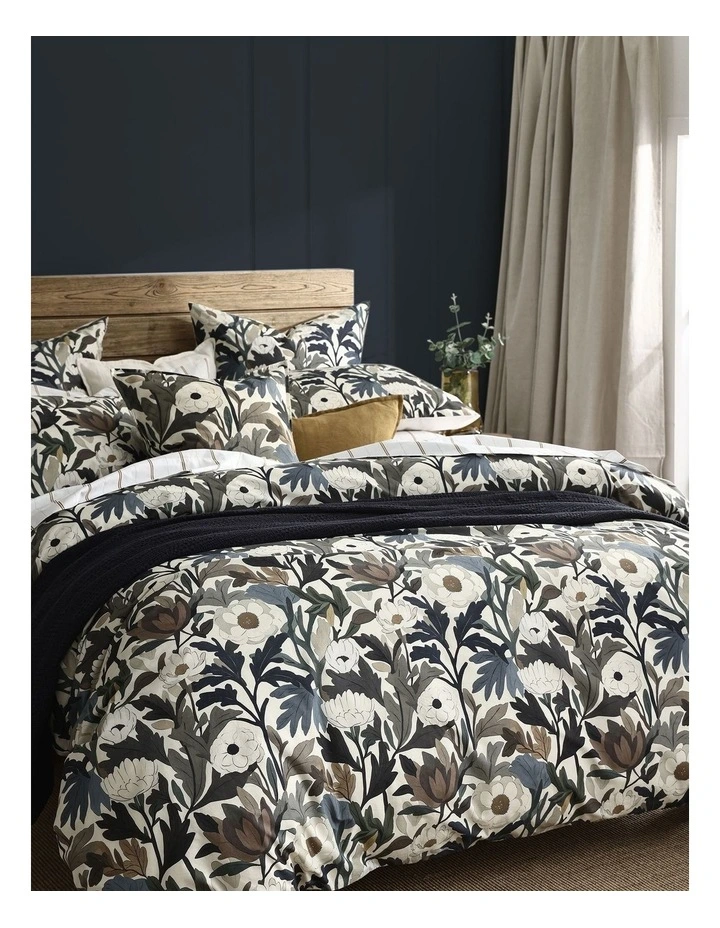 Harriet Cotton Percale Quilt Cover Set 250TC in Multi image 2