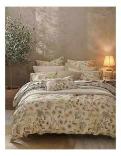 Malfi Cotton Sateen Quilt Cover Set In Multi