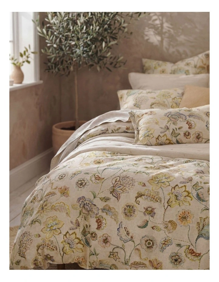 Malfi Cotton Sateen Quilt Cover Set In Multi image 2