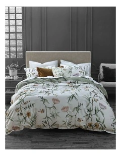 Twyla Cotton Sateen Quilt Cover Set In Multi