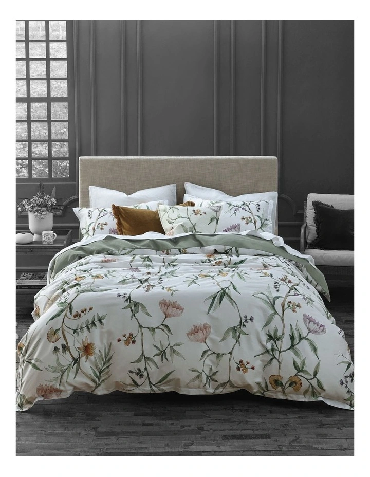 Twyla Cotton Sateen Quilt Cover Set In Multi image 1