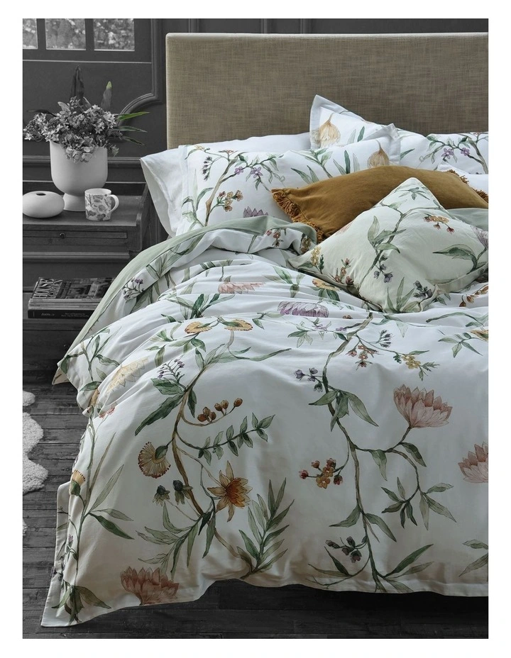 Twyla Cotton Sateen Quilt Cover Set In Multi image 2