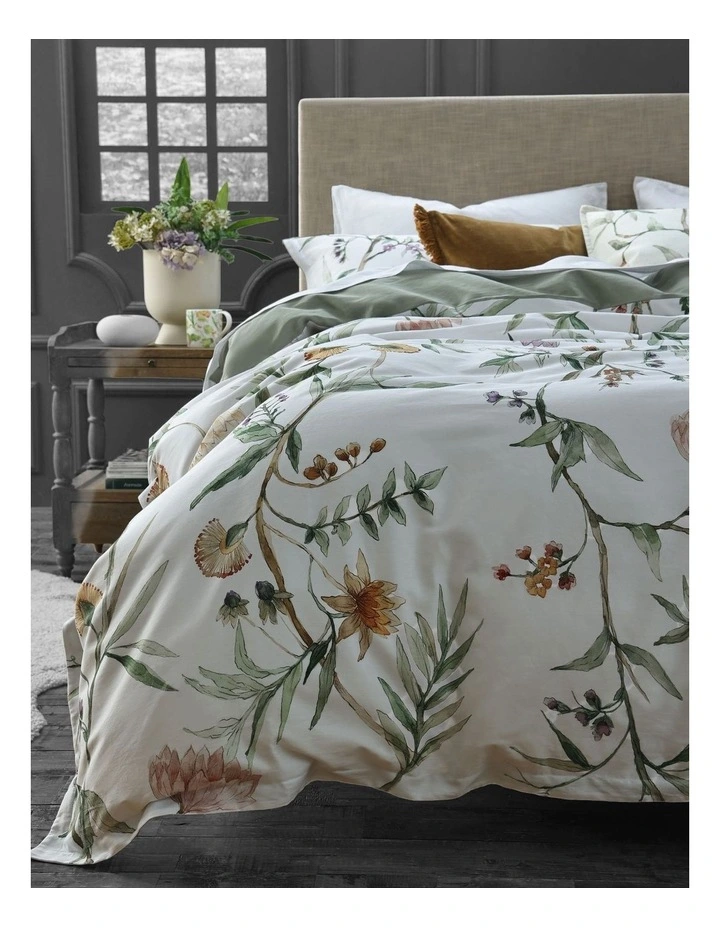Twyla Cotton Sateen Quilt Cover Set In Multi image 3