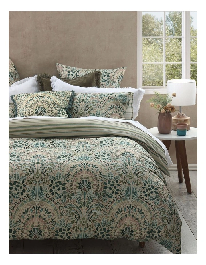 Andora Cotton Linen Cushion 50x50cm in Multi image 2