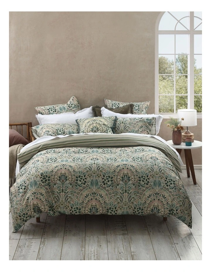 Andora Cotton Linen Cushion 50x50cm in Multi image 3