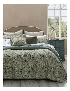 Andora Cotton Linen Bedcover Set in Multi