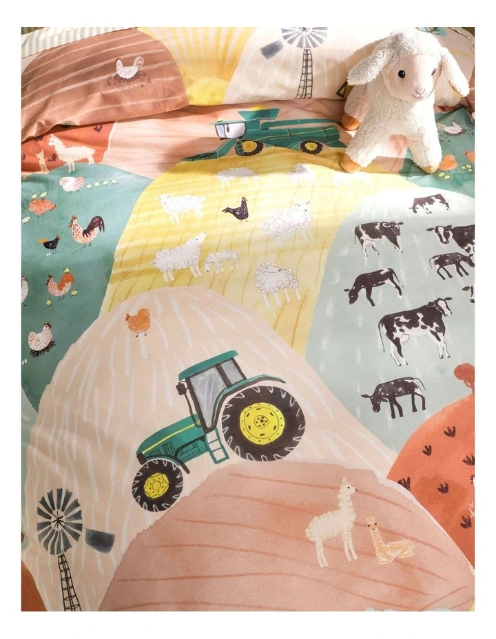 Sunset Harvest Quilt Cover Set in Rust image 3