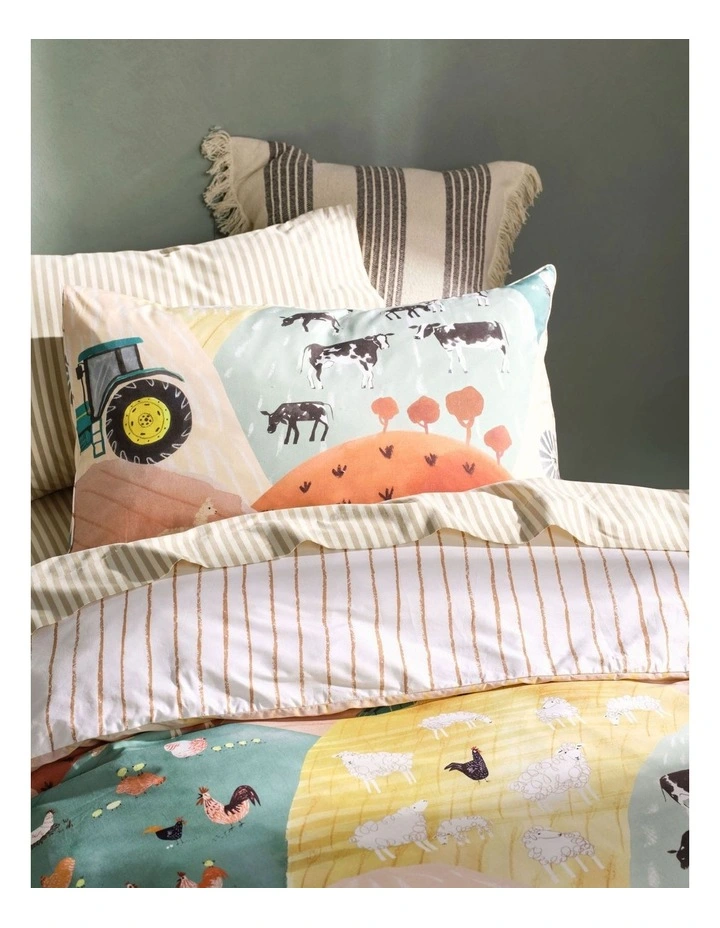 Sunset Harvest Quilt Cover Set in Rust image 5