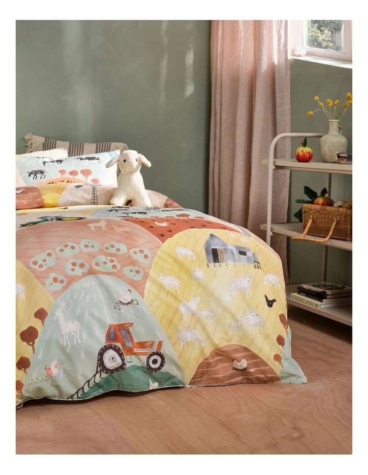 Sunset Harvest Quilt Cover Set in Rust image 6