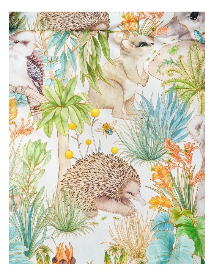 Linen House Kids Gum Leaf Gully Quilt Cover Set In Green image 3