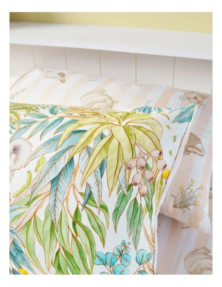 Linen House Kids Gum Leaf Gully Quilt Cover Set In Green image 4
