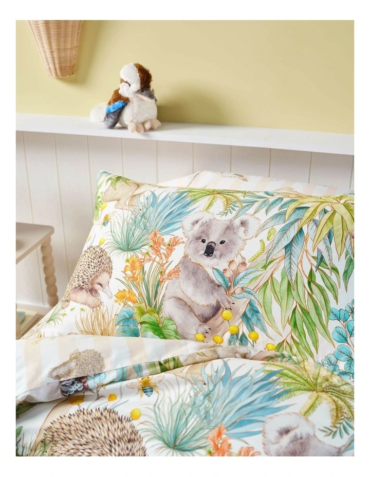 Gum Leaf Gully Quilt Cover Set in Green image 5