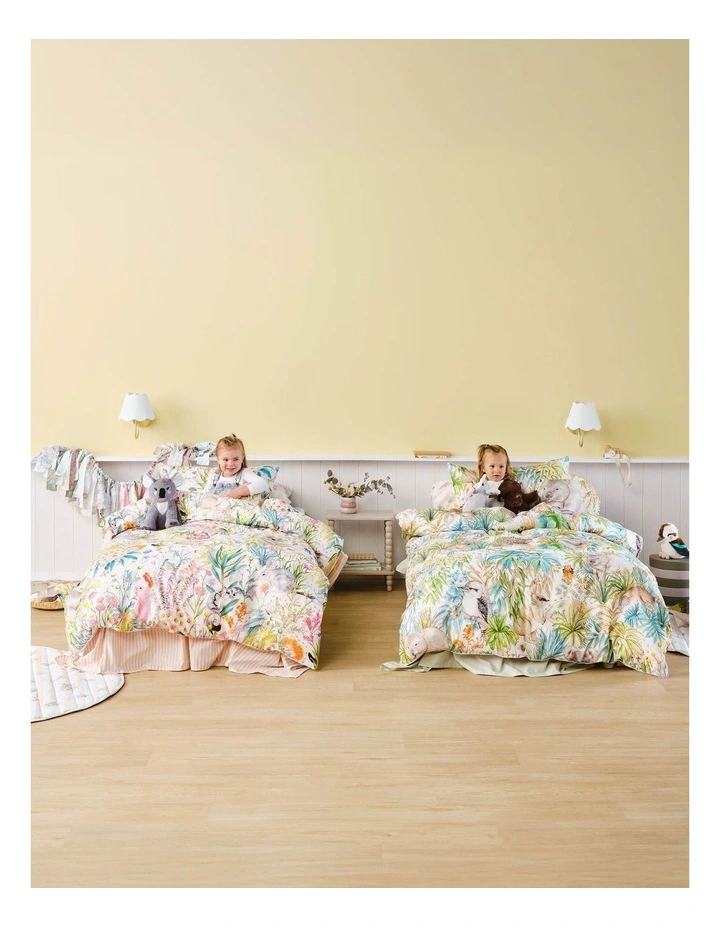 Gum Leaf Gully Quilt Cover Set in Green image 7