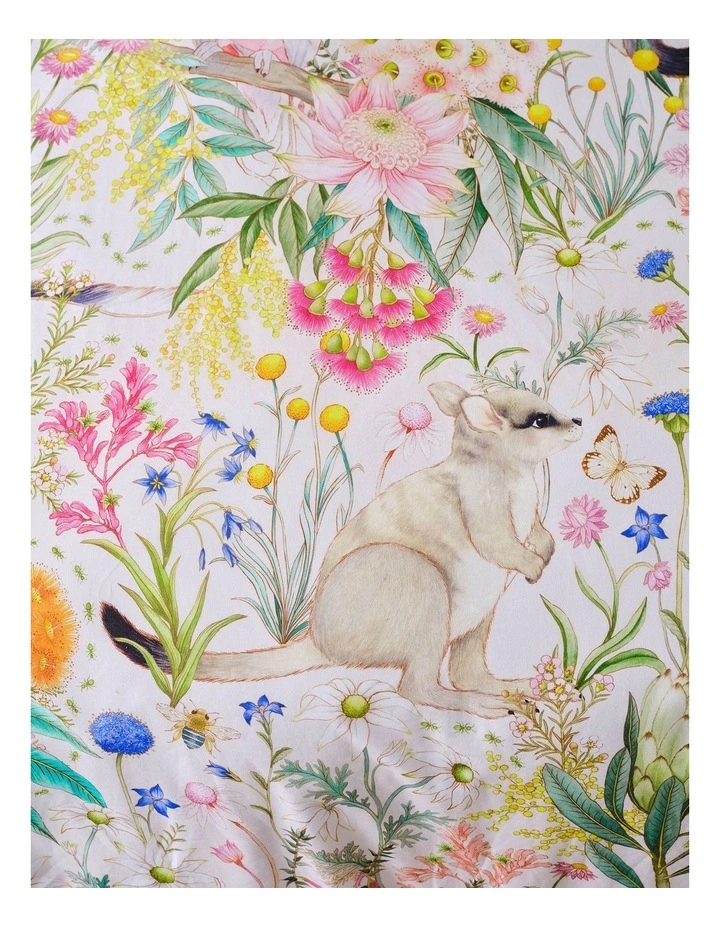 Bush Folk Quilt Cover Set in Pink image 3
