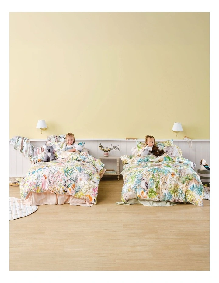 Linen House Kids Bush Folk Quilt Cover Set In Pink image 6