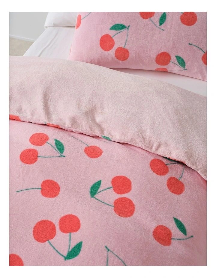 Cherrylicious Quilt Cover Set in Pink image 2