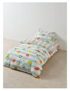 Have a Ball Cotton Percale Quilt Cover Set in Multi