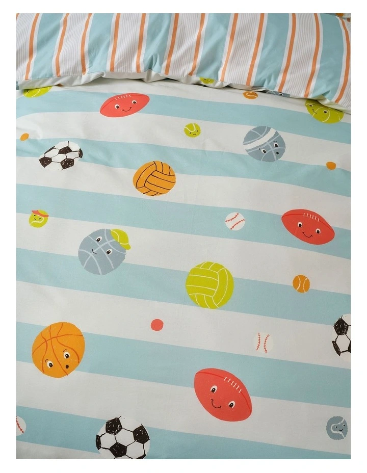 Have a Ball Cotton Percale Quilt Cover Set in Multi image 2