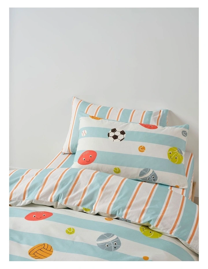 Have a Ball Cotton Percale Quilt Cover Set in Multi image 3