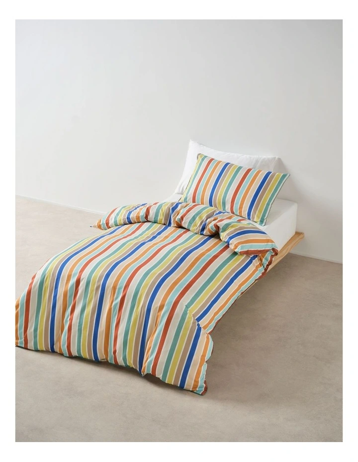 Kids Club Cotton Percale Quilt Cover Set In Multi image 1