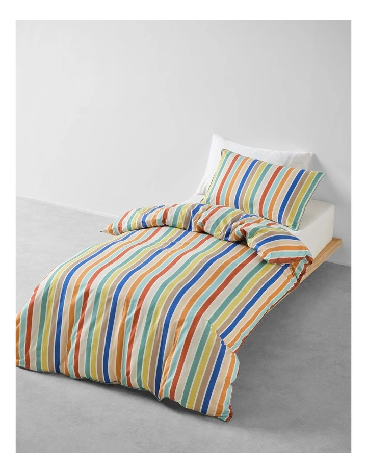 Kids Club Cotton Percale Quilt Cover Set In Multi image 1