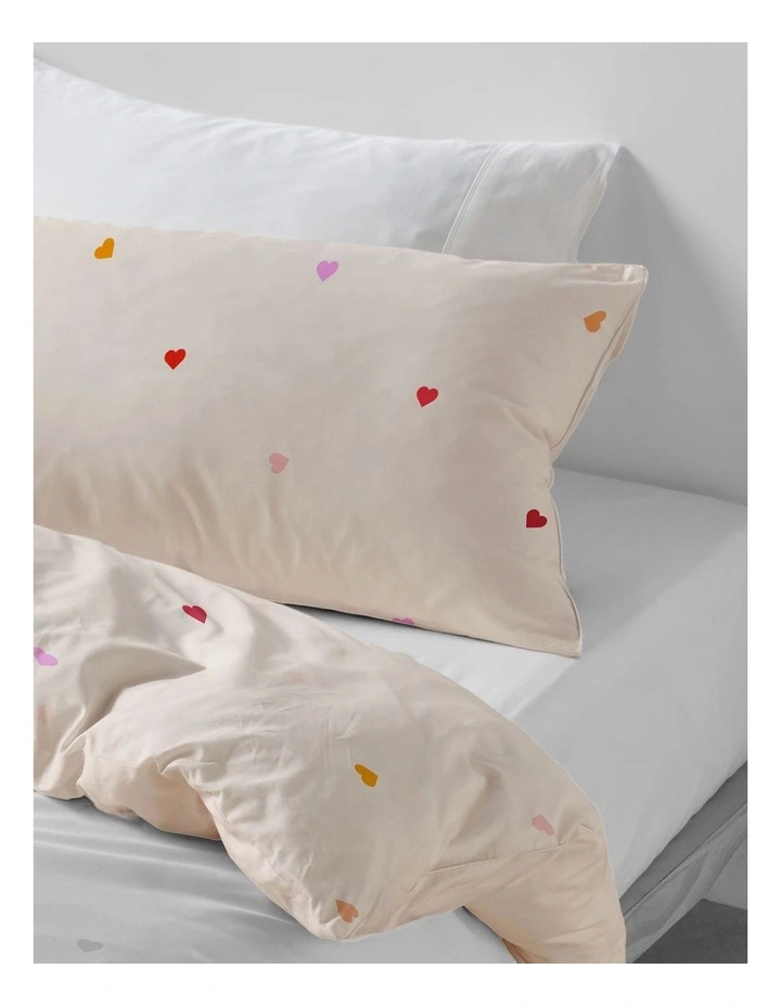 Little Love Cotton Percale Quilt Cover Set In Multi image 2