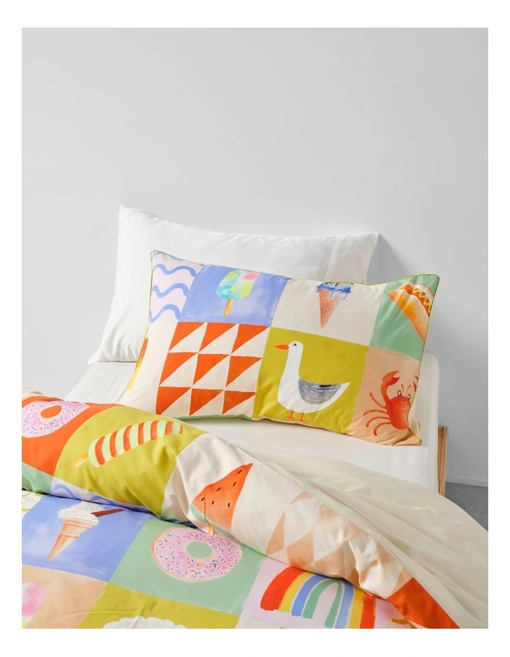 Ice Cream Sundays Cotton Percale Quilt Cover Set In Multi image 2