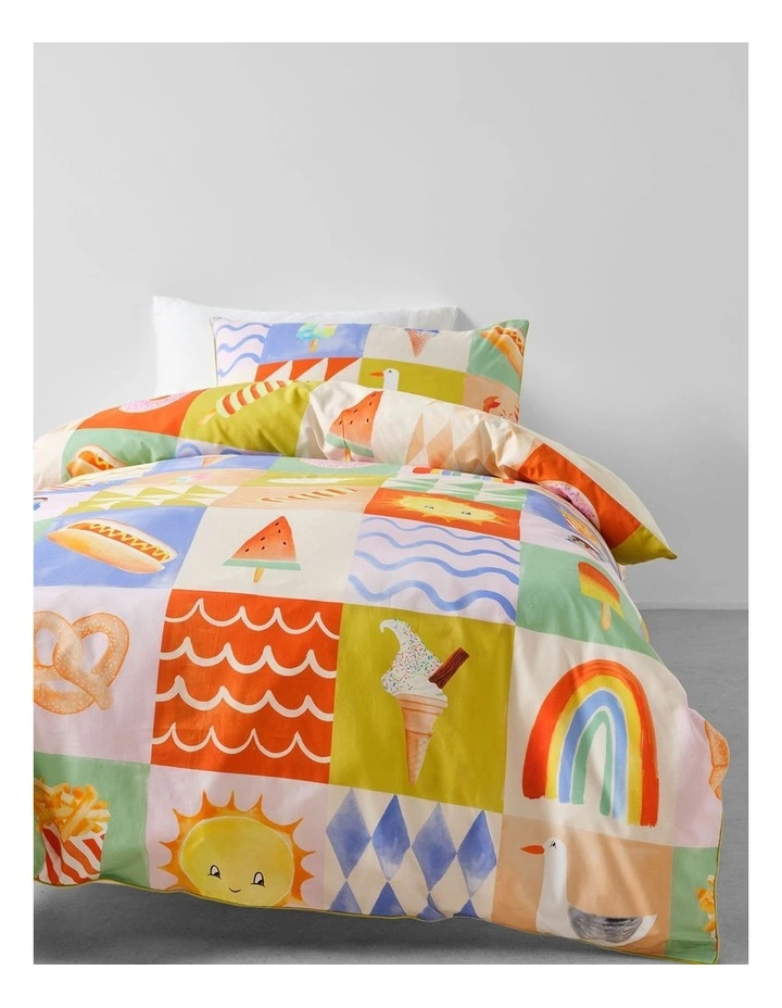 Ice Cream Sundays Cotton Percale Quilt Cover Set In Multi image 4